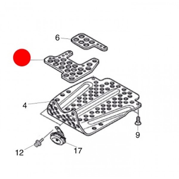 Protezione Gomma Ant Piastra Motore MONTESA 4RT 05-18 Protezione Gomma Ant Piastra Motore MONTESA 4RT 05-18